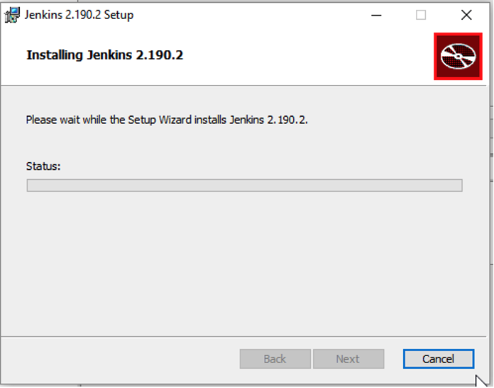 Screenshot 4, Installing Jenkins (after: 1. Download the Jenkins installation files here:  2. Run the msi file and…)