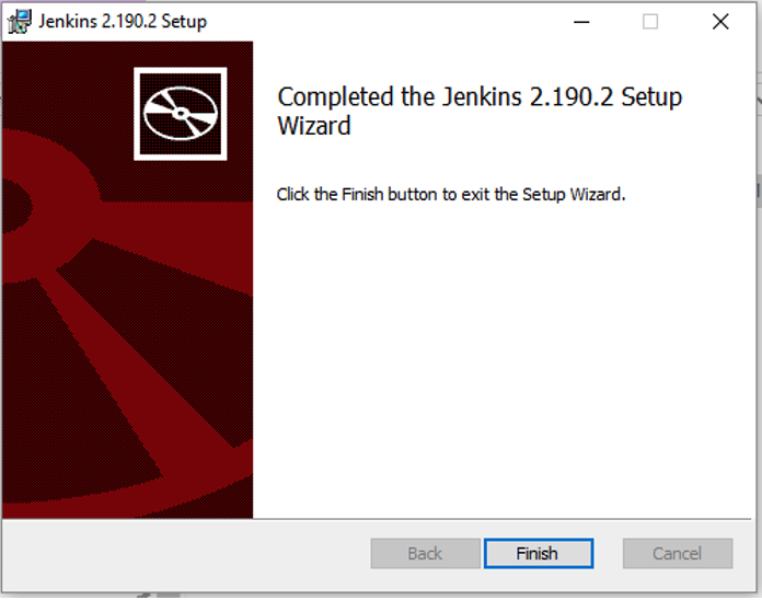 Screenshot 5, Installing Jenkins (after: 1. Download the Jenkins installation files here:  2. Run the msi file and…)