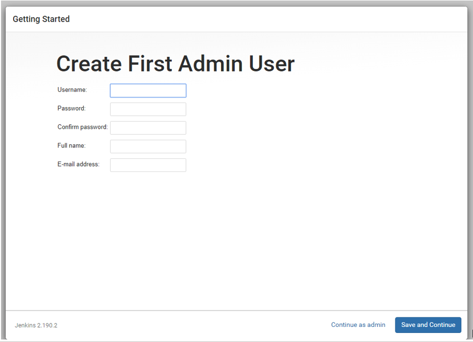 Screenshot 12, Installing Jenkins (after: 7. This page was next. I chose “Select plugins to install” but then I couldn’t…)